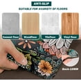 thumbnail image 6 of Boho Floral Kitchen Rugs Black Flowers Kitchen Mat Anti Fatigue Non-Slip Kitchen Floor Mats Comfort Standing Colorful Mat Farmhouse Waterproof Sink Laundry PVC Home & Office (17.3 x 28 +17.3 x 47), 6 of 6