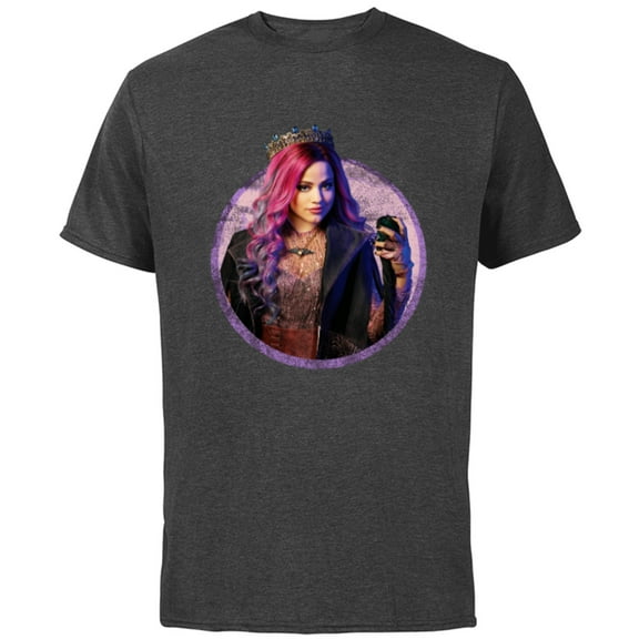 Disney Descendants 3 Audrey - Short Sleeve Cotton T-Shirt for Adults -Customized-Charcoal