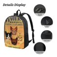 thumbnail image 3 of Warriors Cats Backpack, Large Capacity 17 Inch Laptop Backpack, Durable Casual Daypack, Water Resistant, 17.3x12.2x5.5 Inch, 3 of 8