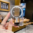 thumbnail image 1 of Clear For Magsafe Wallet Strong Magnetic Card Holder Smartphone Universal Case For iPhone 16 15 Pro Max 14 13 Samsung S24 Ultra Black, 1 of 6