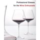 thumbnail image 3 of Copas de vino JBHO sopladas a mano, estilo italiano, cristal de 630 mL x2, 3 of 9