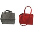 thumbnail image 3 of 2 Pieces Reusable Washable Removable Protable Large Felt Cloth Beer Storage Bag Wine Bottle Travel Carriers Handle Bag, 3 of 10