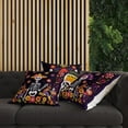 thumbnail image 3 of Day of The Dead Pillow Covers Dia De Los Muertos Sugar Skull Flower Throw Pillow Covers 18x18 Set of 4 Day of The Dead Deocr Pillow Case Mexican Fiesta Decorations and Supplies, 3 of 5