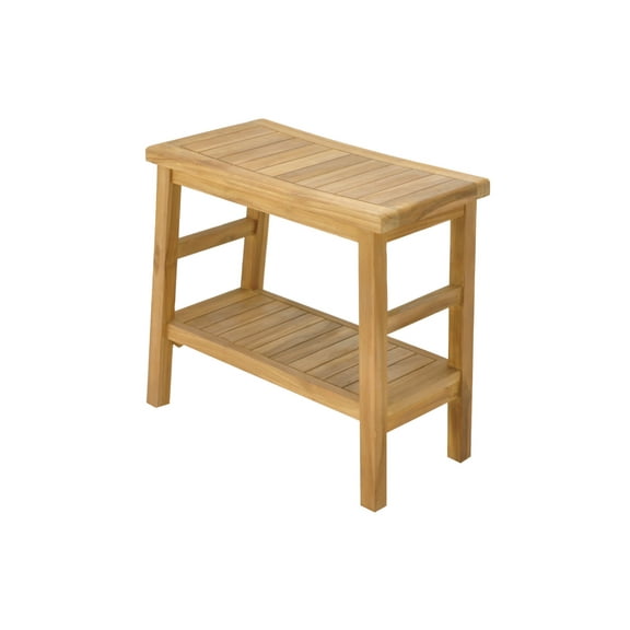 Grade-A Teak Wood Manchester Shower Seat 24" Outdoor Patio Stool Bench