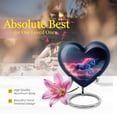thumbnail image 5 of Neon Mirage Urn For Ashes For Women - Adult Urns For Human Ashes Men - Heart Cremation Urns For Human Ashes - Adult Heart Cremation Urns For Human Ashes - Urns For Ashes Adult Male (Size -3inch, 2Pc), 5 of 5