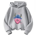 thumbnail image 2 of Sudadera con capucha para niños, jersey de moda Kawaii con estampado de Stitch, dibujos animados de Anime y Manga, ropa informal de otoño para niñas y niños, 2 of 5