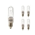 thumbnail image 3 of Bulbrite 50 Watt Dimmable Clear T4 Mini-Candelabra (E11) Halogen Light Bulbs 5/Pack(860796), 3 of 5