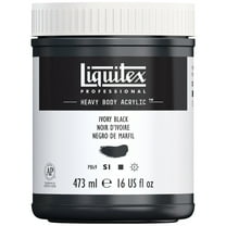 Liquitex Professional Heavy Body Acrylic Color, 473ml, Ivory Black