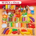 thumbnail image 1 of Mini Jouets Alimentaires Jouets de Cuisine pour Enfants Jeu d'Imitation Batterie de Cuisine de Simulation Cuisson BBQ Four Kit Jeu de Rôle Cadeau Éducatif Enfants, 1 of 7