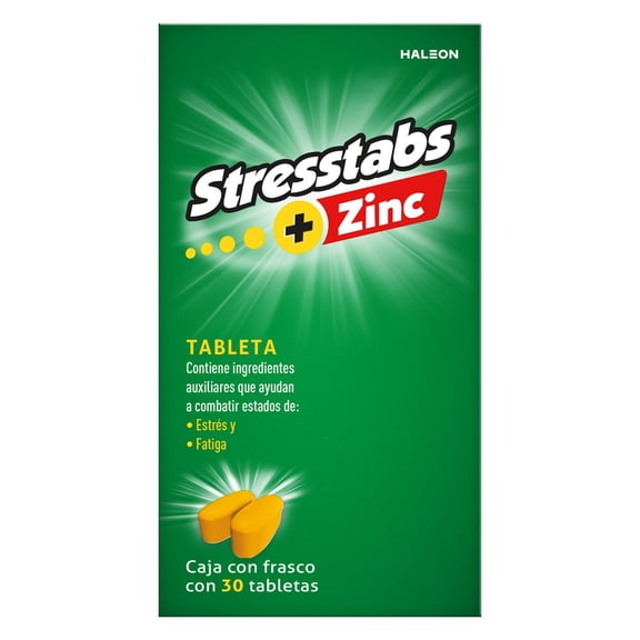 Suplemento Multivitaminico STRESSTABS ZINC con 30 tabletas