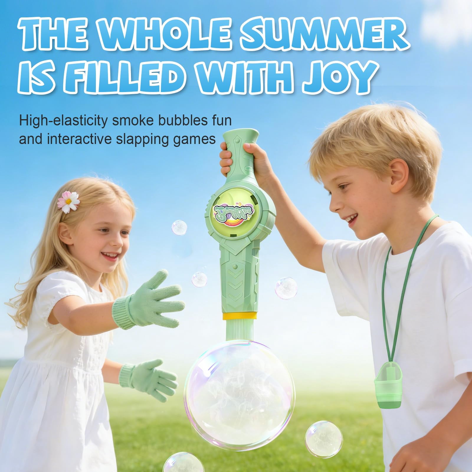 Magic Colorful Smoke Bubble Machine, Elastic Smoke Bubble Machine, Rechargeable Automatic Smoke Bubble Maker, Colorful Lights & Music