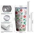 thumbnail image 6 of Christmas 20oz Stainless Steel Mobile Tumbler – Vacuum Insulated Coffee Mug with Lid, Spill-Proof Travel Cup for Hot & Cold Drinks, 6 of 7