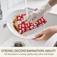 thumbnail image 5 of 2 Pcs Funny Kitchen Towels,Red Christmas Santa Pattern Microfiber Dish Towels,Kitchen Tea Towels,Kitchen Towel Set (18" X 26"), 5 of 7