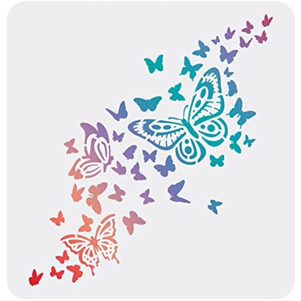 Butterfly Drawing Painting Stencils Templates Plastic Butterfly