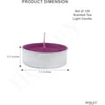 thumbnail image 2 of HOSLEY Hosley Home Fragrance Candle Collection 120 Count Black Cherry Scented Tealight Candles with 4 Hour Burn Time, 2 of 9