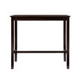 thumbnail image 3 of Riverbay Furniture Transitional Wood Bar Height Pub Table in Walnut Brown, 3 of 12