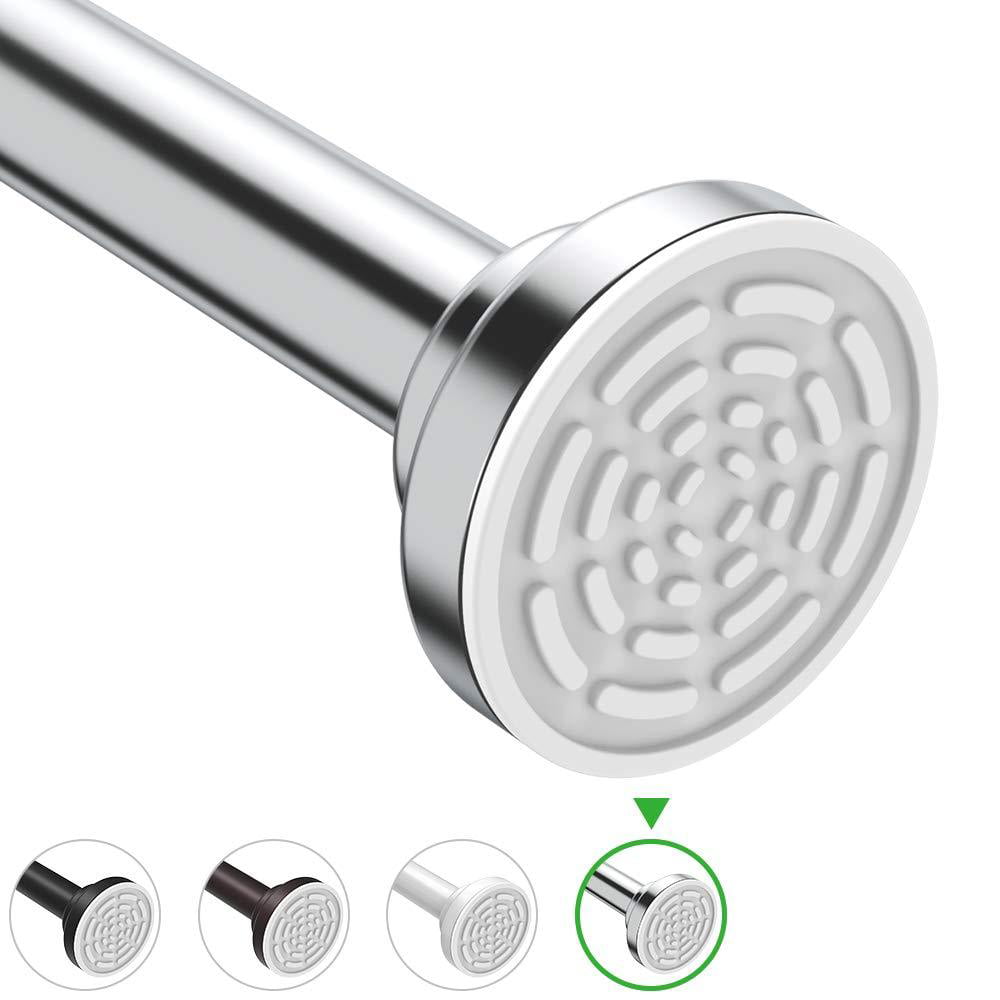 Never Rust Non-Slip Spring Tension Cur Details about   HabiLife Shower Curtain Rods 26-41inches