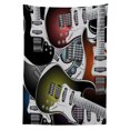 thumbnail image 3 of Ambesonne Popstar Party Tablecloth Rectangular Table Cover, Colorful Guitars, 52"x70", Multicolor, 3 of 4