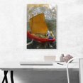 thumbnail image 2 of ARTCANVAS The Yellow Sail 1905 Canvas Art Print by Odilon Redon - Size: 26" x 18" (1.50" Deep), 2 of 9