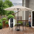 thumbnail image 6 of Pure Garden 9FT Outdoor Vented Patio Umbrella with Easy Crank (Tan), 6 of 9