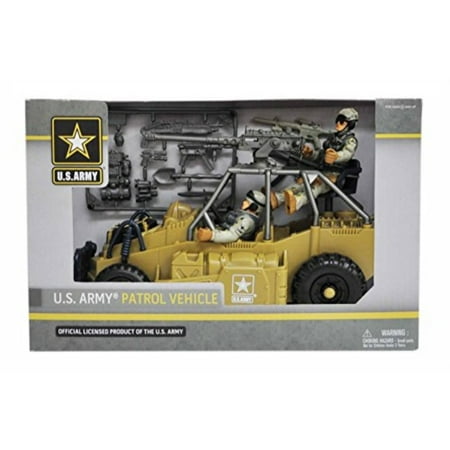 - U.S. Army Desert Figure Playset w/ Patrol Vehicle