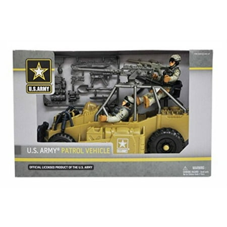 U.S. Army Desert Figure Playset w/ Patrol Vehicle