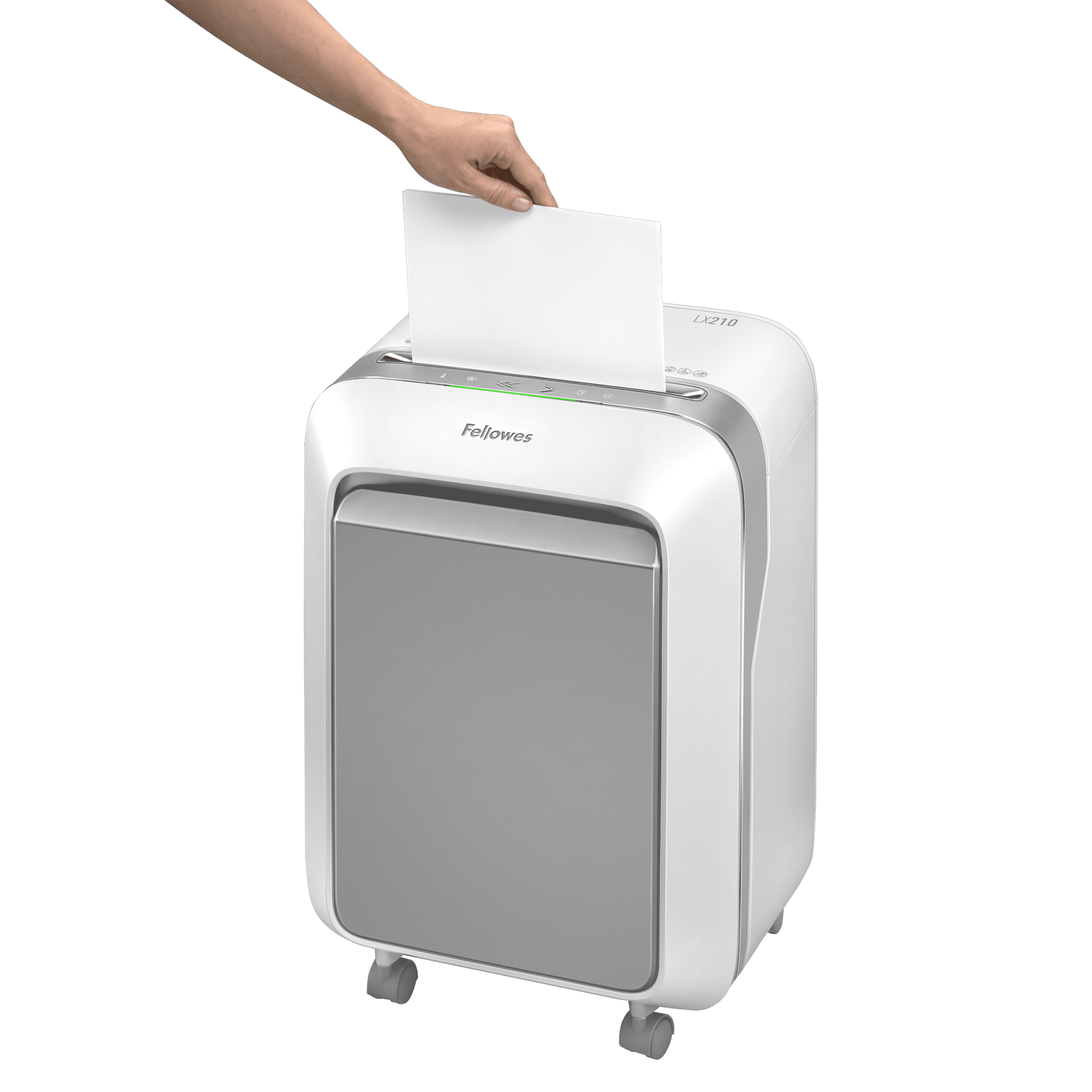 FELLOWES POWERSHRED LX210 MICRO-CUT SHREDDER, WHITE