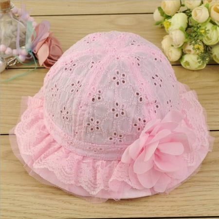 

Baby Girls Summer Hat Flower Toddler Girls Sun Hat Cotton Breathable Infant Hat