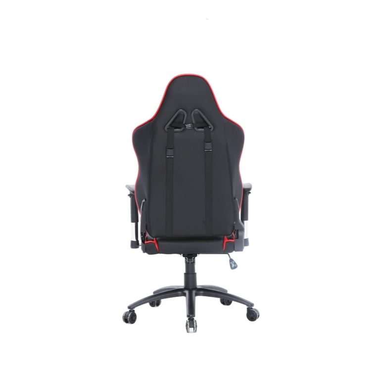 ViscoLogic METALLIC Gaming Chair Racing Entertainment Video Game Chair Ergonomic Backrest and Seat Height Adjustment Computer Chair with Pillows