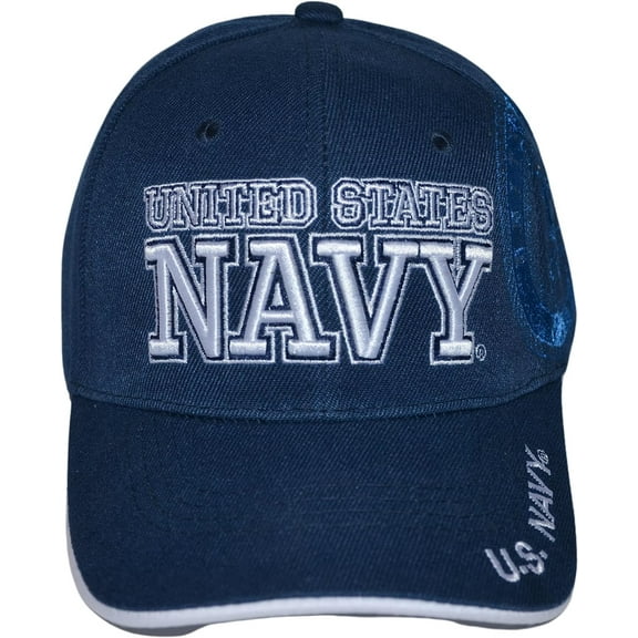 US Navy Hat Official Licensed Military Cap, Unisex Armed Forces Embroidered Baseball Hat