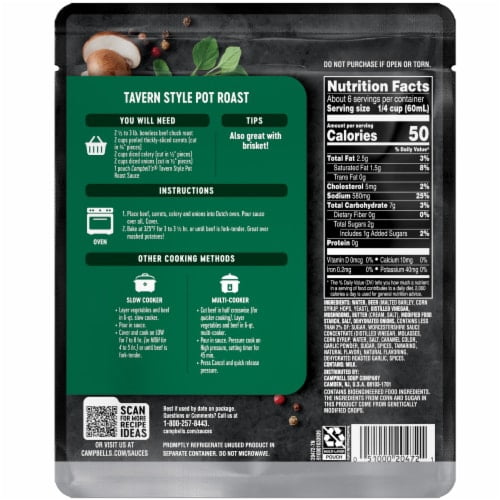 2X-Campbell's Tavern Style Pot Roast Slow Cooker Sauce - 13 oz