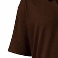 thumbnail image 4 of Ceisia Men's Checkered Short Sleeve Polo Shirt With Chest Pocket Coffee XXXL Gift, 4 of 6