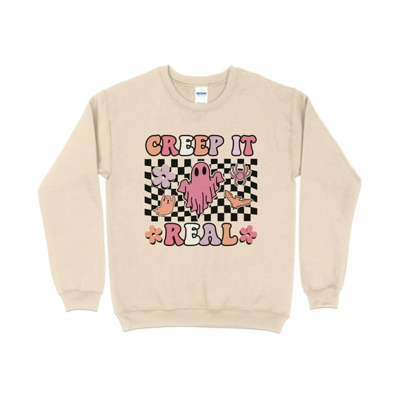 Creep It Real, Halloween Sweatshirt, Ghost Shirt, Funny Halloween Shirt, Fall Sweatshirt