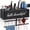 Black, variant on Rustic Hair Dryer Holder Wall Mounted,Hair Styling Tools & Accessories Organizer,Bathroom Supplies & hot Tools vanities Organizer Caddy,for Storage Flat Iron,Blow Dryer,Curling Iron,Towel