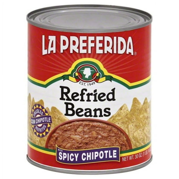 La Preferida Spicy Chipotle Refried Beans, 30 oz