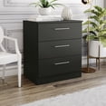 thumbnail image 6 of Kappesberg Foster Black 55.1"W 6-Drawer Dresser and 3-Drawer Chest Set with Sleek Handles - for Adults and Teens, 6 of 6