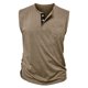 thumbnail image 3 of pstuiky Camisetas sin mangas para hombre, Camiseta sin mangas con cuello redondo, sin mangas, con bolsillos y botones, versátil, de color liso, a la moda para hombre Tops elegantes para mujer s, 3 of 6