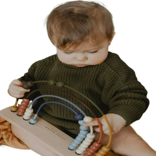 MesaSe Nouveau-Né Garçon Fille Câble Tricot Pull Pull Enfant Enfant à Manches Longues Col Rond Pull Top