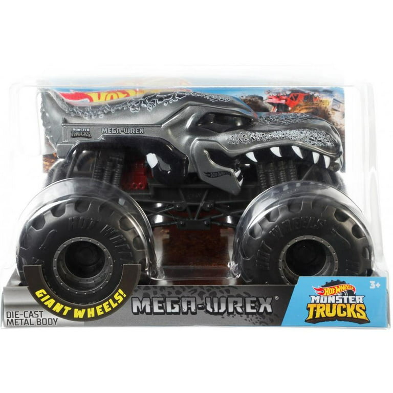 Hot Wheels Monster Trucks Oversized 1:24 Scale Diecast Neon Mega Wrex