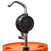 Groz Industrial Rotary Drum Pump, Vane Manual, Non-Sparking Nozzle, Made from Cast Iron and Steel