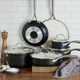 thumbnail image 3 of Denmark Tools for Cooks 10 Piece Monaco Nonstick Aluminum Cookware Pots Pans Set, Black, 3 of 8