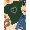 thumbnail image 3 of Amour Daisy Heart T-Shirt Women -Image by Shutterstock, Female 5X-Large, 3 of 4