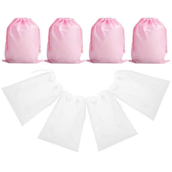 SHOWERORO Shoe Storage Bags Pink Large Capacity Shoe Storage Bag 8Pcs 19.7x15.7in