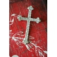 thumbnail image 5 of Large Rhinestone Cross Brooch Pin Jewelry Gift Faith Cross Pin Gold Tone Cross, Silver Tone Cross, 5 of 5