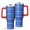 Red, variant on Christmas 40oz Tumbler– Stainless Steel Insulated Tumbler with Handle and Straw, Large Capacity Travel Cup for Hot & Cold Drinks