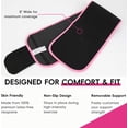 thumbnail image 5 of Vaslanda 10" Waist Trimmer Belt for Men & Women Adjustable Sweat Band Waist Trainer Breathable Mesh for Training & Workouts, 5 of 5