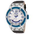 thumbnail image 2 of Invicta 10101 Men's Reserve Specialty Subaqua Blue Bezel Silver Dial Retrograde Day Leather Strap Watch, 2 of 4