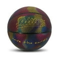 thumbnail image 1 of Outdoor Sport Multicolor Reflective Basketball No.7 Save The Earth Pu Rubber Toys For Adult Gift, 1 of 11