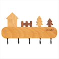 thumbnail image 1 of Perchero de Madera Maciza para Llaves, No Tóxico, para Colgar en la Pared, para Artículos del Hogar., 1 of 5