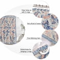 thumbnail image 6 of Blue Red Ethnic Waterproof Fabric Shower Curtain,Vintage Modern Geometric Abstract Art Waterproof Fabric Shower Curtain for Bathroom Curtains Bathtubs Hotel Shower Curtains with 12 Hooks Long 72x78in, 6 of 8